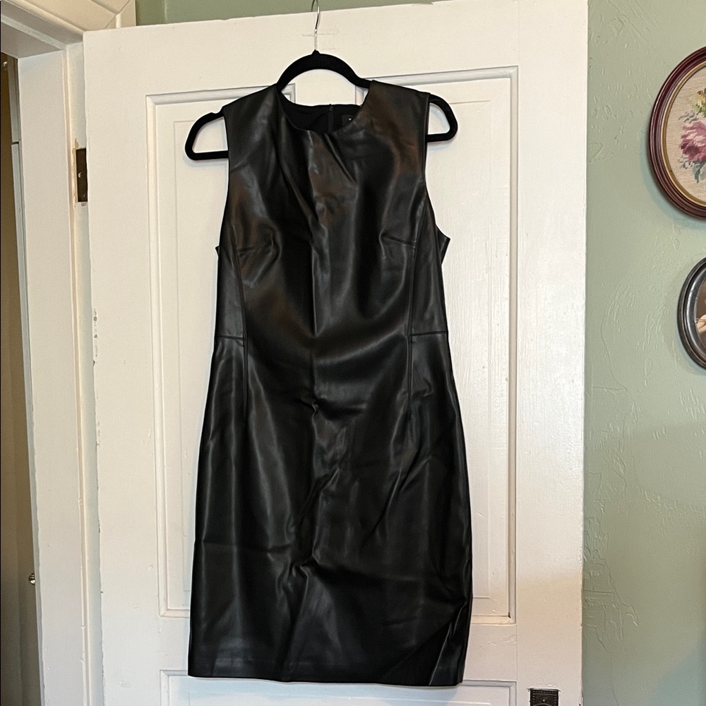 Theory faux leather dress